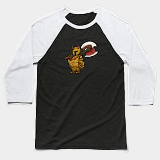 Armor Warrior Boy Illustration Baseball T-Shirt